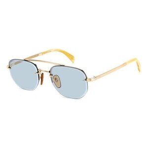 New DAVID BECKHAM Gold Square DB 1078/S IDAQZ Sunglasses Women
